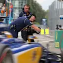 Marcus Ericsson (SWE) Sauber C34 returns to pit lane at Formula One World Championship, Rd12, Italian Grand Prix, Practice, Monza, Italy, Friday 4  September 2015. © Sutton Motorsport Images