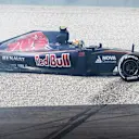 Carlos Sainz (ESP) Scuderia Toro Rosso spins into the gravel in FP1 at Formula One World Championship, Rd12, Italian Grand Prix, Practice, Monza, Italy, Friday 4  September 2015. © Sutton Motorsport Images