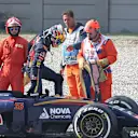 Carlos Sainz (ESP) Scuderia Toro Rosso spins into the gravel in FP1 at Formula One World Championship, Rd12, Italian Grand Prix, Practice, Monza, Italy, Friday 4  September 2015. © Sutton Motorsport Images