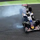Carlos Sainz jr (ESP) Scuderia Toro Rosso STR10 spins at the Parabolica corner in FP1 at Formula One World Championship, Rd12, Italian Grand Prix, Practice, Monza, Italy, Friday 4  September 2015. © Sutton Motorsport Images
