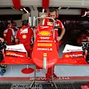 Ferrari mechanics with Ferrari SF15-T front wing at Formula One World Championship, Rd12, Italian Grand Prix, Practice, Monza, Italy, Friday 4  September 2015. © Sutton Motorsport Images