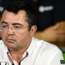 Eric Boullier (FRA) McLaren Racing Director in the press conference at Formula One World Championship, Rd12, Italian Grand Prix, Practice, Monza, Italy, Friday 4  September 2015. © Sutton Motorsport Images