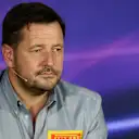 Paul Hembery (GBR) Pirelli Motorsport Director in the press conference at Formula One World Championship, Rd12, Italian Grand Prix, Practice, Monza, Italy, Friday 4  September 2015. © Sutton Motorsport Images