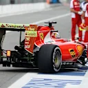 Sebastian Vettel (GER) Ferrari SF15-T with aero pait on rear wing at Formula One World Championship, Rd12, Italian Grand Prix, Practice, Monza, Italy, Friday 4  September 2015. © Sutton Motorsport Images