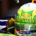 Daniel Ricciardo (AUS) Red Bull Racing RB11 with aero paint on his helmet at Formula One World Championship, Rd12, Italian Grand Prix, Practice, Monza, Italy, Friday 4  September 2015. © Sutton Motorsport Images