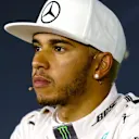 Pole sitter Lewis Hamilton (GBR) Mercedes AMG F1 in the press conference at Formula One World Championship, Rd12, Italian Grand Prix, Qualifying, Monza, Italy, Saturday 5  September 2015. © Sutton Motorsport Images