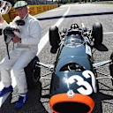 Jackie Stewart (GBR) demonstrates his 1965 Italian Grand Prix winning BRM P261 at Formula One World Championship, Rd12, Italian Grand Prix, Qualifying, Monza, Italy, Saturday 5  September 2015. © Sutton Motorsport Images