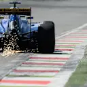 Marcus Ericsson (SWE) Sauber C34 sparks at Formula One World Championship, Rd12, Italian Grand Prix, Qualifying, Monza, Italy, Saturday 5  September 2015. © Sutton Motorsport Images