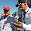 Niki Lauda (AUT) Mercedes AMG F1 Non-Executive Chairman and Dieter Zetsche (GER) CEO of Daimler AG at Formula One World Championship, Rd12, Italian Grand Prix, Race, Monza, Italy, Sunday 6  September 2015. © Sutton Motorsport Images