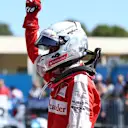 Sebastian Vettel (GER) Ferrari celebrates in parc ferme at Formula One World Championship, Rd12, Italian Grand Prix, Race, Monza, Italy, Sunday 6  September 2015. © Sutton Motorsport Images