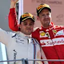 Felipe Massa (BRA) Williams and Sebastian Vettel (GER) Ferrari celebrate on the podium at Formula One World Championship, Rd12, Italian Grand Prix, Race, Monza, Italy, Sunday 6  September 2015. © Sutton Motorsport Images