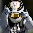 Race winner Lewis Hamilton (GBR) Mercedes AMG F1 celebrates in parc ferme at Formula One World Championship, Rd12, Italian Grand Prix, Race, Monza, Italy, Sunday 6  September 2015. © Sutton Motorsport Images