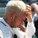 Lewis Hamilton (GBR) Mercedes AMG F1 with blonde hair on the grid at Formula One World Championship, Rd12, Italian Grand Prix, Race, Monza, Italy, Sunday 6  September 2015. © Sutton Motorsport Images