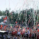 Race winner Lewis Hamilton (GBR) Mercedes AMG F1, Sebastian Vettel (GER) Ferrari and Felipe Massa (BRA) Williams celebrate on the podium with champagne at Formula One World Championship, Rd12, Italian Grand Prix, Race, Monza, Italy, Sunday 6  September 2015 © Sutton Motorsport Images