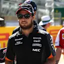 Sergio Perez (MEX) Force India on the drivers parade at Formula One World Championship, Rd12, Italian Grand Prix, Race, Monza, Italy, Sunday 6  September 2015. © Sutton Motorsport Images