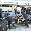 Lotus practice pit stops at Formula One World Championship, Rd12, Italian Grand Prix, Race, Monza, Italy, Sunday 6  September 2015. © Sutton Motorsport Images