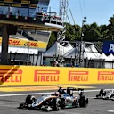 Nico Hulkenberg (GER) Force India VJM08 in front of Lewis Hamilton (GBR) Mercedes AMG F1 W06 at Formula One World Championship, Rd12, Italian Grand Prix, Race, Monza, Italy, Sunday 6  September 2015. © Sutton Motorsport Images