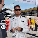 Jenson Button (GBR) McLaren on the grid with his trainer Mike Collier at Formula One World Championship, Rd12, Italian Grand Prix, Race, Monza, Italy, Sunday 6  September 2015. © Sutton Motorsport Images