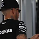 Lewis Hamilton (GBR) Mercedes AMG F1 with blonde hair and neck tattoo at Formula One World Championship, Rd12, Italian Grand Prix, Preparations, Monza, Italy, Thursday 3 September 2015. © Sutton Motorsport Images