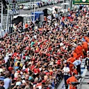 Fans in pit lane at Formula One World Championship, Rd12, Italian Grand Prix, Preparations, Monza, Italy, Thursday 3 September 2015. © Sutton Motorsport Images