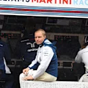 Valtteri Bottas (FIN) Williams and Felipe Massa (BRA) Williams in the gantry at Formula One World Championship, Rd14, Japanese Grand Prix, Practice, Suzuka, Japan, Friday 25 September 2015. © Sutton Motorsport Images