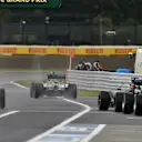Cars leave pit lane at Formula One World Championship, Rd14, Japanese Grand Prix, Practice, Suzuka, Japan, Friday 25 September 2015. © Sutton Motorsport Images