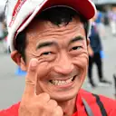 Sebastian Vettel (GER) Ferrari fan at Formula One World Championship, Rd14, Japanese Grand Prix, Qualifying, Suzuka, Japan, Saturday 26 September 2015. © Sutton Motorsport Images