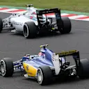 Felipe Nasr (BRA) Sauber C34 and Felipe Massa (BRA) Williams FW37 at Formula One World Championship, Rd14, Japanese Grand Prix, Qualifying, Suzuka, Japan, Saturday 26 September 2015. © Sutton Motorsport Images