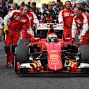 Kimi Raikkonen (FIN) Ferrari SF15-T on the grid at Formula One World Championship, Rd14, Japanese Grand Prix, Race, Suzuka, Japan, Sunday 27 September 2015. © Sutton Motorsport Images