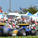Marcus Ericsson (SWE) Sauber C34 and Felipe Nasr (BRA) Sauber C34 at Formula One World Championship, Rd14, Japanese Grand Prix, Race, Suzuka, Japan, Sunday 27 September 2015. © Sutton Motorsport Images