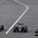 Max Verstappen (NDL) Scuderia Toro Rosso STR10, Jenson Button (GBR) McLaren MP4-30 and Felipe Nasr (BRA) Sauber C34 battle at Formula One World Championship, Rd14, Japanese Grand Prix, Race, Suzuka, Japan, Sunday 27 September 2015. © Sutton Motorsport Images