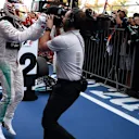 Race winner Lewis Hamilton (GBR) Mercedes AMG F1 celebrates in parc ferme at Formula One World Championship, Rd14, Japanese Grand Prix, Race, Suzuka, Japan, Sunday 27 September 2015. © Sutton Motorsport Images
