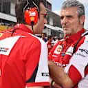 Maurizio Arrivabene (ITA) Ferrari Team Principal and Riccardo Adami (ITA) Ferrari Race Engineer on the grid at Formula One World Championship, Rd14, Japanese Grand Prix, Race, Suzuka, Japan, Sunday 27 September 2015. © Sutton Motorsport Images