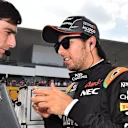 Sergio Perez (MEX) Force India on the grid at Formula One World Championship, Rd14, Japanese Grand Prix, Race, Suzuka, Japan, Sunday 27 September 2015. © Sutton Motorsport Images