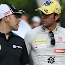 Pastor Maldonado (VEN) Lotus and Felipe Nasr (BRA) Sauber at Formula One World Championship, Rd2, Malaysian Grand Prix, Practice, Sepang, Malaysia, Friday 27  March 2015. © Sutton Motorsport Images