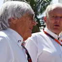 Bernie Ecclestone (GBR) CEO Formula One Group (FOM) and Dr Helmut Marko (AUT) Red Bull Motorsport Consultant at Formula One World Championship, Rd2, Malaysian Grand Prix, Qualifying, Sepang, Malaysia, Saturday 28  March 2015. © Sutton Motorsport Images