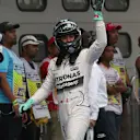 Nico Rosberg (GER) Mercedes AMG F1 celebrates in parc ferme at Formula One World Championship, Rd2, Malaysian Grand Prix, Qualifying, Sepang, Malaysia, Saturday 28  March 2015. © Sutton Motorsport Images