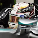 Pole sitter Lewis Hamilton (GBR) Mercedes AMG F1 W06 in parc ferme at Formula One World Championship, Rd2, Malaysian Grand Prix, Qualifying, Sepang, Malaysia, Saturday 28  March 2015. © Sutton Motorsport Images