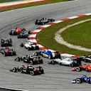 Lewis Hamilton (GBR) Mercedes AMG F1 W06 leads at the start of the race at Formula One World Championship, Rd2, Malaysian Grand Prix, Race, Sepang, Malaysia, Sunday 29 March 2015. © Sutton Motorsport Images