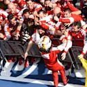 Sebastian Vettel (GER) Ferrari celebrates victory in Parc Ferme at Formula One World Championship, Rd2, Malaysian Grand Prix, Race, Sepang, Malaysia, Sunday 29 March 2015. © Sutton Motorsport Images