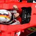 Sebastian Vettel (GER) Ferrari celebrates victory in Parc Ferme at Formula One World Championship, Rd2, Malaysian Grand Prix, Race, Sepang, Malaysia, Sunday 29 March 2015. © Sutton Motorsport Images