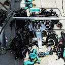 Nico Rosberg (GER) Mercedes AMG F1 W06 makes a pitstop at Formula One World Championship, Rd2, Malaysian Grand Prix, Race, Sepang, Malaysia, Sunday 29 March 2015. © Sutton Motorsport Images