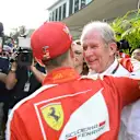 Sebastian Vettel (GER) Ferrari and Dr Helmut Marko (AUT) Red Bull Motorsport Consultant at Formula One World Championship, Rd2, Malaysian Grand Prix, Race, Sepang, Malaysia, Sunday 29 March 2015. © Sutton Motorsport Images