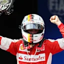 Race winner Sebastian Vettel (GER) Ferrari celebrates in parc ferme at Formula One World Championship, Rd2, Malaysian Grand Prix, Race, Sepang, Malaysia, Sunday 29 March 2015. © Sutton Motorsport Images