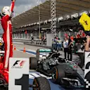 Race winner Sebastian Vettel (GER) Ferrari SF15-T celebrates in parc ferme at Formula One World Championship, Rd2, Malaysian Grand Prix, Race, Sepang, Malaysia, Sunday 29 March 2015. © Sutton Motorsport Images