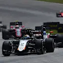 Sergio Perez (MEX) Force India VJM08 at Formula One World Championship, Rd2, Malaysian Grand Prix, Race, Sepang, Malaysia, Sunday 29 March 2015. © Sutton Motorsport Images