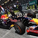 Daniel Ricciardo (AUS) Red Bull Racing RB11 on the grid at Formula One World Championship, Rd2, Malaysian Grand Prix, Race, Sepang, Malaysia, Sunday 29 March 2015. © Sutton Motorsport Images