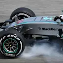 Lewis Hamilton (GBR) Mercedes AMG F1 W06 locks up at Formula One World Championship, Rd2, Malaysian Grand Prix, Practice, Sepang, Malaysia, Friday 27  March 2015. © Sutton Motorsport Images