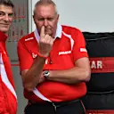 Graeme Lowdon (GBR) Chief Executive Officer Marussia and John Booth (GBR) Manor GP Principal at Formula One World Championship, Rd17, Mexican Grand Prix, Practice, Circuit Hermanos Rodriguez, Mexico City, Mexico, Friday 30 October 2015. © Sutton Motorsport Images
