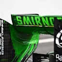 Force India VJM08 rear wing detail with aero paint at Formula One World Championship, Rd17, Mexican Grand Prix, Practice, Circuit Hermanos Rodriguez, Mexico City, Mexico, Friday 30 October 2015. © Sutton Motorsport Images